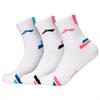 Li-Ning Li Ning Crew Socks Unisex 3 Pack White Pink White Black White Blue AWTU063
