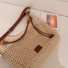 Women's Large Capacity Woven Tote Bag - Spring/Summer Vacation Style, Single Shoulder/Crossbody Straw Bag