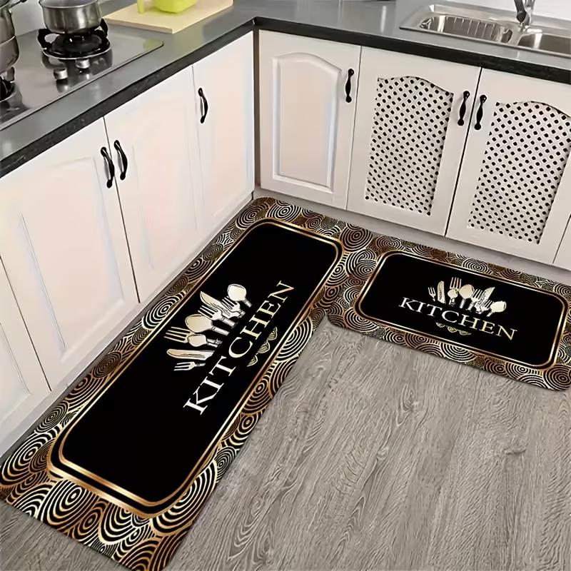 Anti-Slip Kitchen Floor Mat Suitable for Standing, Non-Skid Mat, Machine Washable Soft Cushioning Mat for Sink, Laundry Room