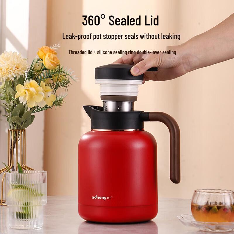 Adneny AS-105 Stainless Steel Vacuum Tea Pot