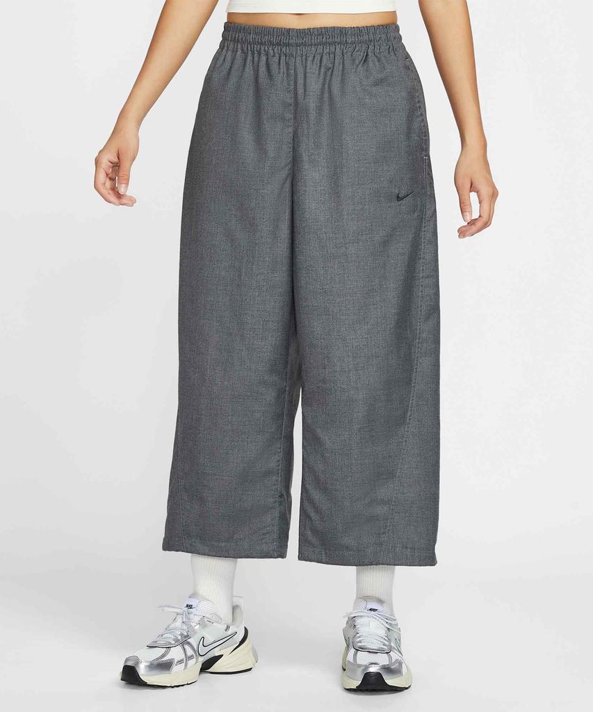 NIKE Sportswear Oversized Mid-Rise Woven Pants W - Black:Heather:Black / If5454-010