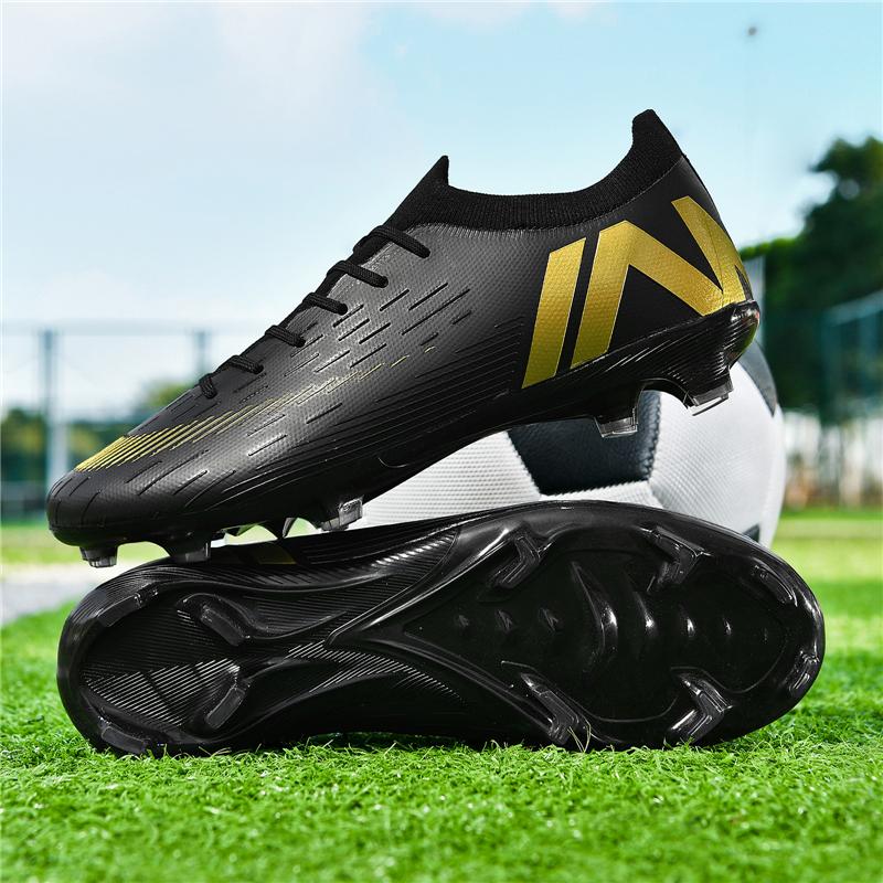 New Men Match Football Boots Cleats Ultralight Training Soccer Shoes Breathable Long Spikes Indoor Sneakers Grass Drop Shipping
