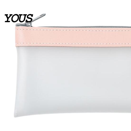Durable Mesh Pen Holder Clear Pencil Case, Large Transparent Pouch for Girls, Waterproof Quick Access Bag Stationery High School Students, Cosmetics