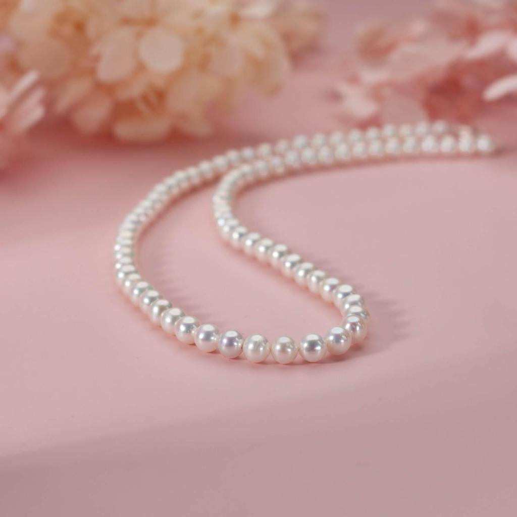 Zhuji Natural 5-6mm Freshwater Pearls: Strong Luster, Minor Flaws, S925 Sterling Silver, Luxury Light Pearl Set
