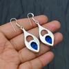 London Blue Topas Edelstein Handgefertigt 925 Sterling Silber Schmuck Ohrring