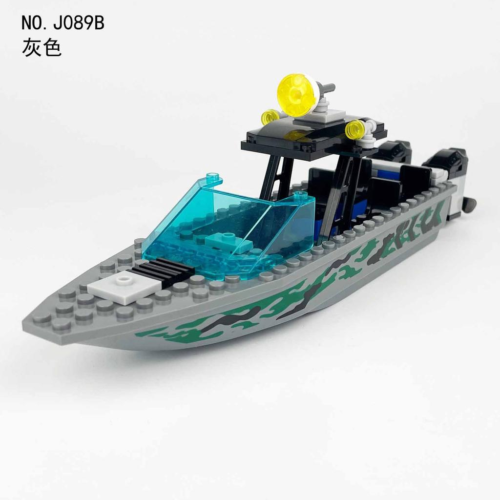 Speed Dragon Patrol Boat 76427 Children Assemble Small Particle Building Block Toys Sea Chasing Bandits