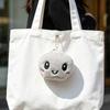 Cartoon gedämpftes Brötchen Plüschtier gefüllte lächelnde Dumpling Puppe Tasche Rucksack Geldbörse Anhänger Schlüsselanhänger Hängende Dekoration