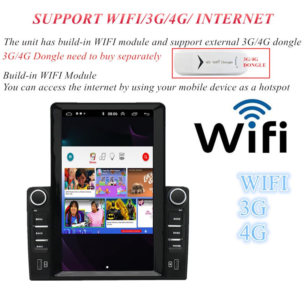 10.1'' Stereo Radio GPS Head Unit For Dodge RAM 1500 2500 3500 2013-18 Manual AC