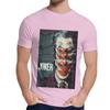 Męska Koszulka Z Okrągłym Dekoltem Joker Joaquin Phoenix Hip Hop Męska 100% Bawełny Homme Tee