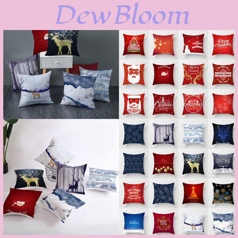 Cozy Christmas Cushion Cover In Soft Peach Skin Velvet For Festive Home Decor