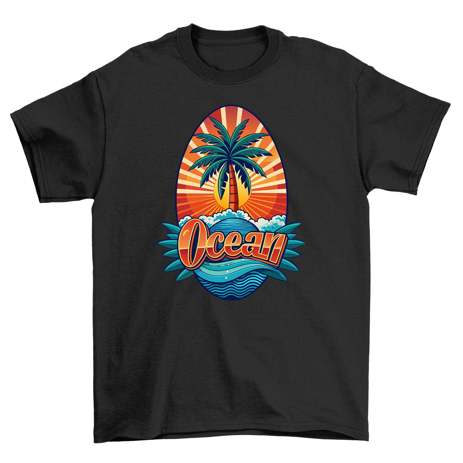 

Retro_84 Sunset Feel T-Shirt Mens Womens Tees Top - Transport to the 80s! Funny design, Unisex, 100% S