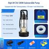 Rechargeable DC Electric High-Power Submersible Water Pump for Outdoor Agriculture and Vegetable Irrigation