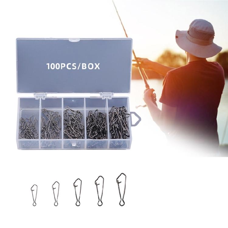 Multipurpose Fishing Connectors Swivels Compacts Stainless Steel Construction for Efficient Baits Changing