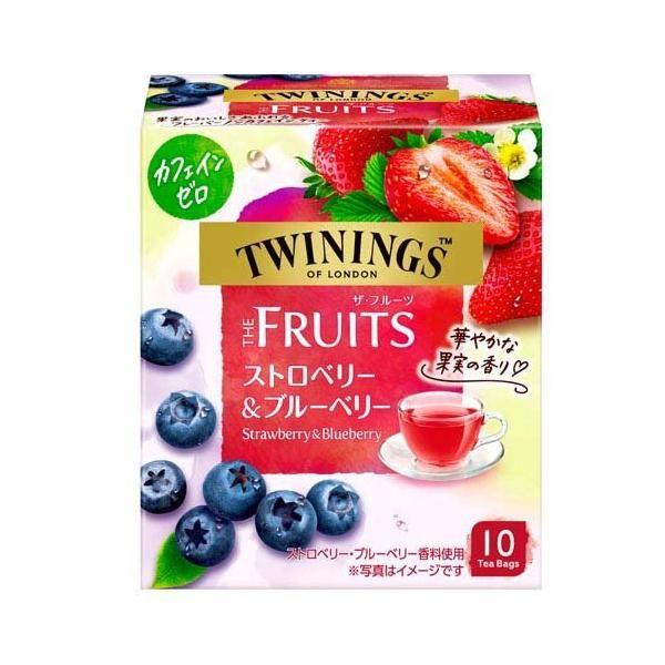 Japan Kataoka Bussan Twining The Fruits Strawberry & Blueberry 10 Bags