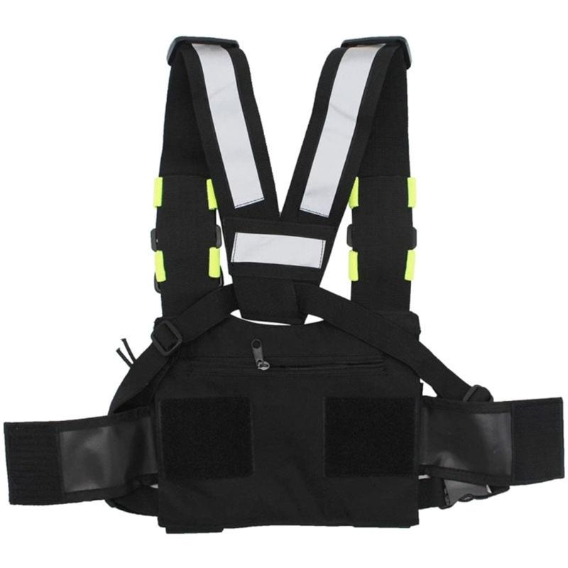 Talkies Front Pouch Two Way Radio Shoulder Holsters Tactical Chest Harness Holder Bag Universal Radio Accessories