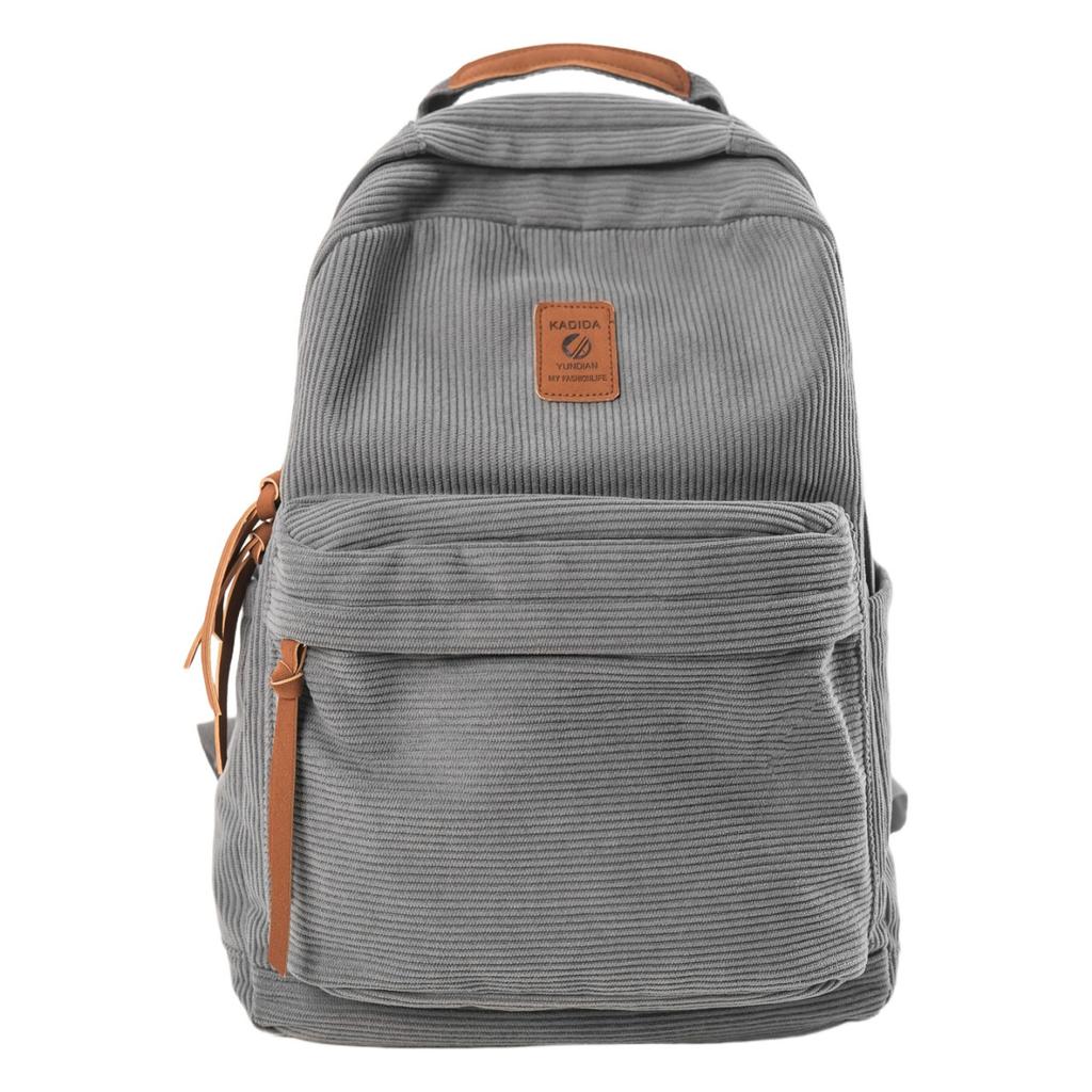 Schoolbag Retro Korean Version Ins Niche Schoolbag for Female Middle School Students Large Capacity Simple Solid Color Backpack Junior High School 