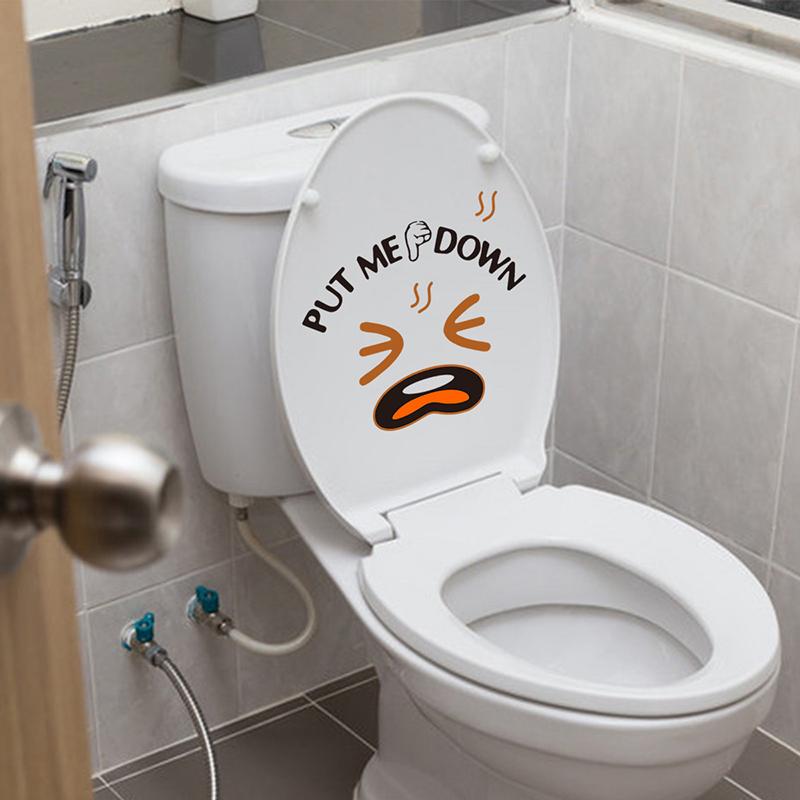 Leg mich runter Lustiger Toilettensitzaufkleber Toilettenaufkleber Zitate Wandtoilettenaufkleber Abnehmbarer Aufkleber Zuhause Badezimmer Toilette Dekor