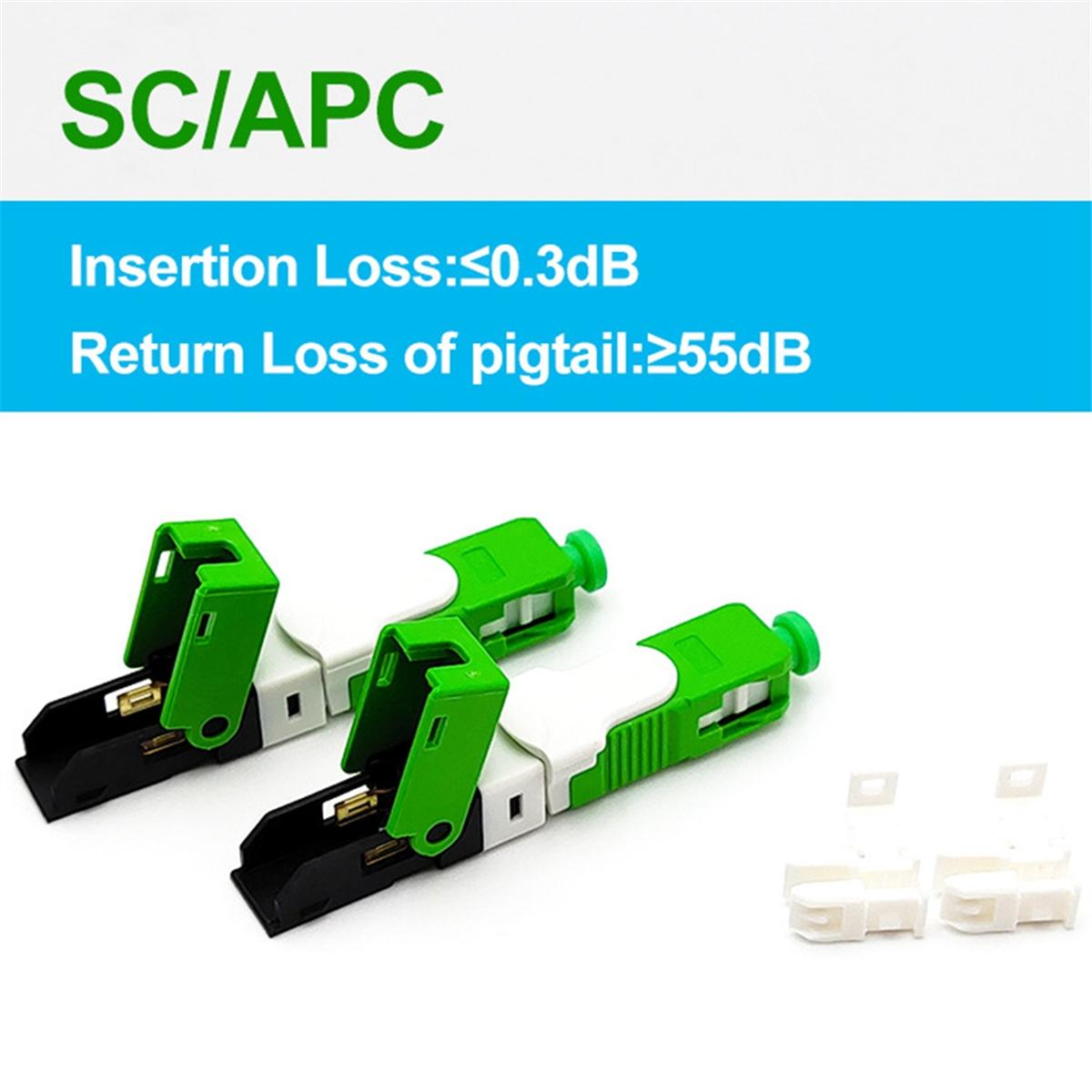 10 шт. FTTH ESC250D SC/APC/UPC Одномодовый Оптический Быстроразъемный Соединитель FTTH SM Оптический Быстрый Соединитель NONE