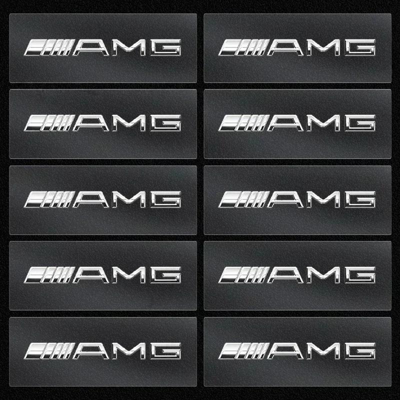 Car Emblem Logo Decorative Stickers Badge Decal Interior Styling For Mercedes Benz AMG A B C E S class GLA GLC CLA GLK GLE