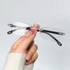 3pcs Rimless Reading Glasses for Men and Women - Blue Light Blocking, High-Definition,  Rectangular Frame