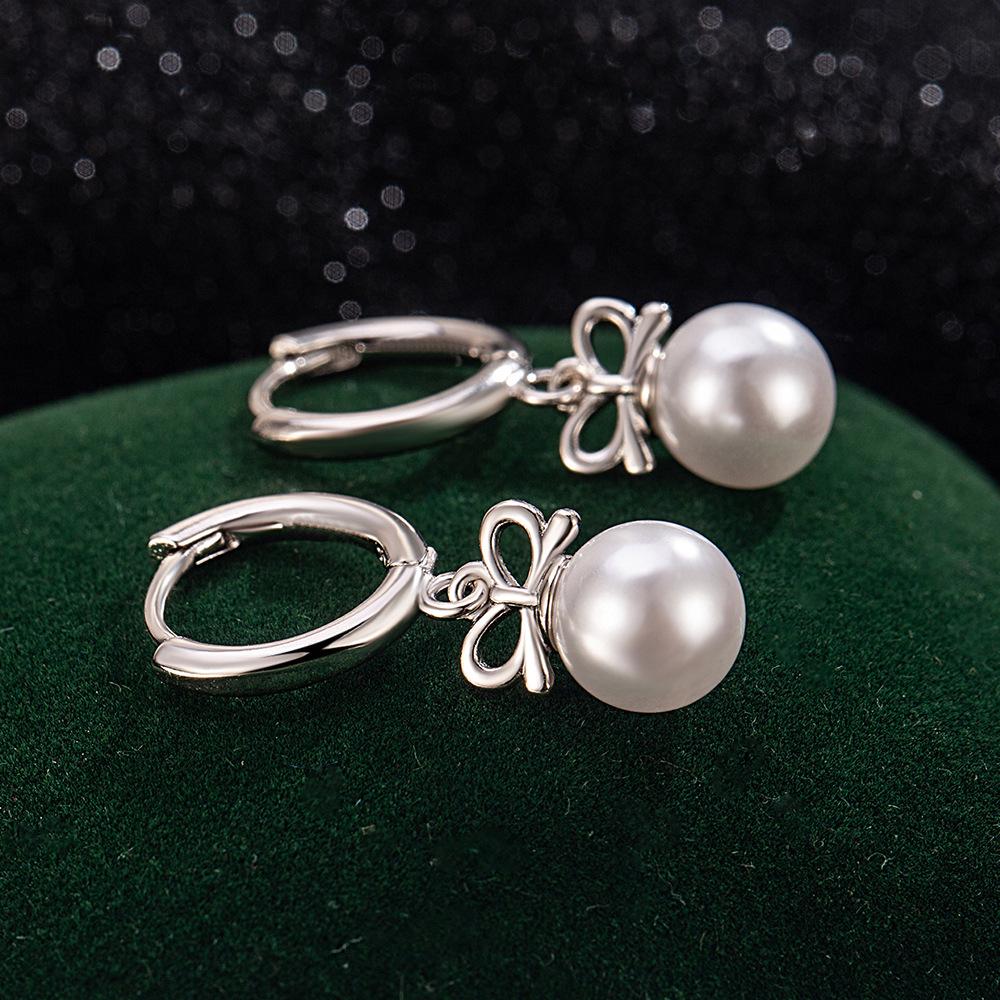 Exquisite Bow, Small Fragrance, Light Luxury, Elegant and Simple Temperament Earrings