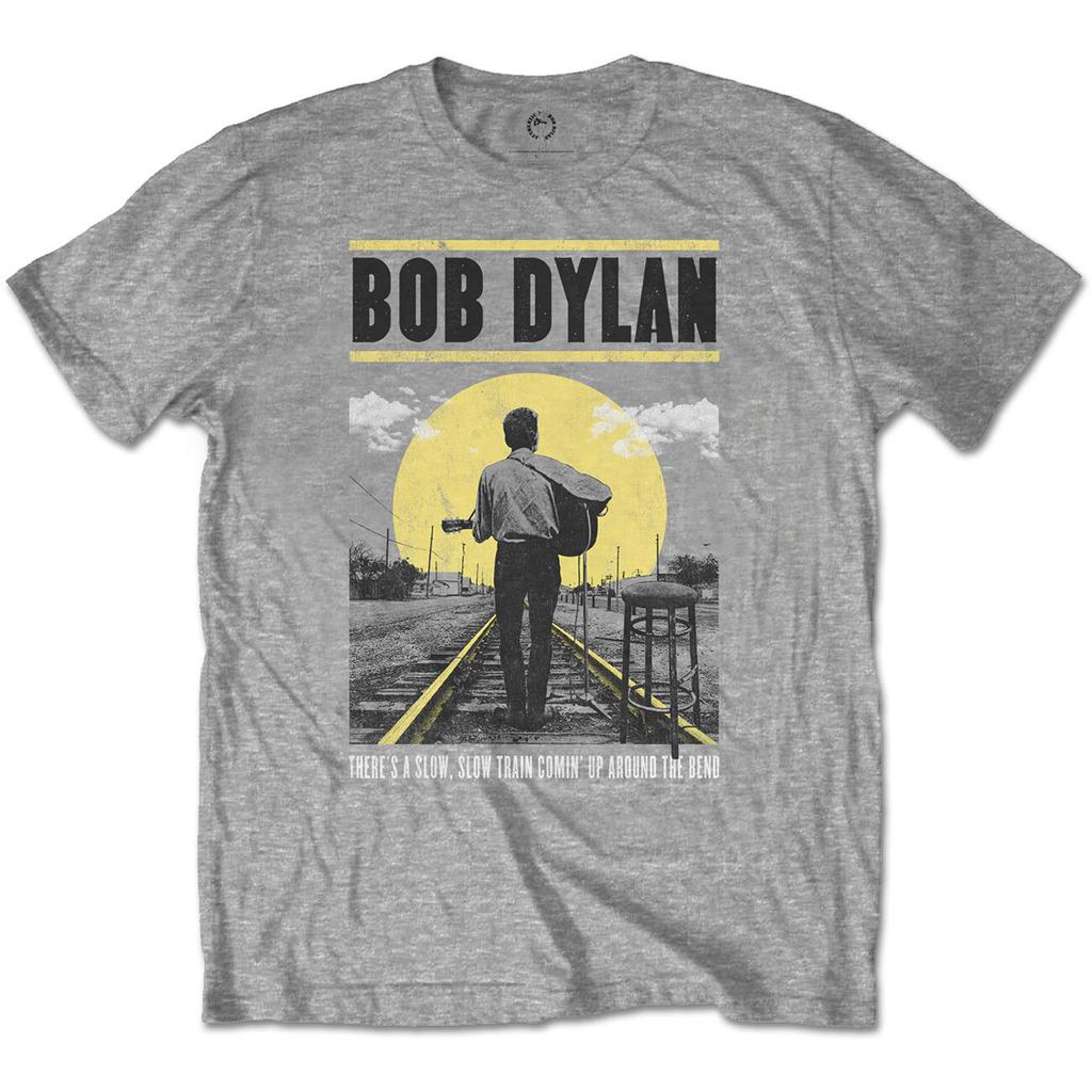 Bob Dylan T-shirt unisexe: Train Lent