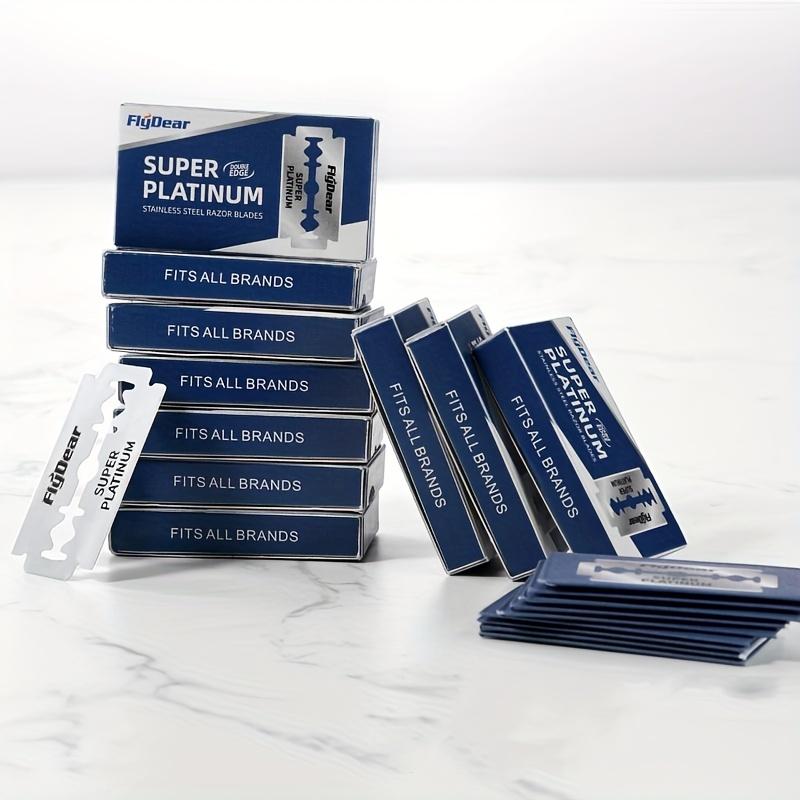 10/100pcs Premium Stainless Steel Razor Blades Double Edge Sharp Razors for All Skin Type for Shaves Beard Trimming Hair Removal