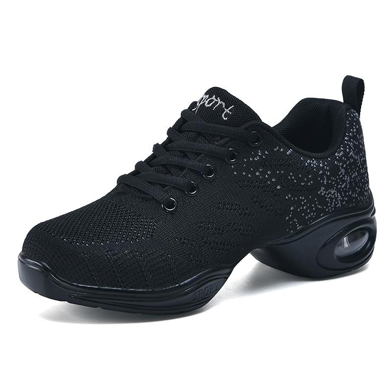 Dance Shoes Women Square Dancing Shoes Breathable Fly Woven Mesh Shoes For Women Sailor Jazz Sports Shoe Running