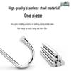 Meijuke Thickened Stainless Steel S-Hooks (5-Pack)