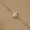 CANNER Real S925 Silver Mini Zircon Flower Pendant Bracelet Chain for Women's Fine Jewelry Gifts Gold Bracelets Bangles