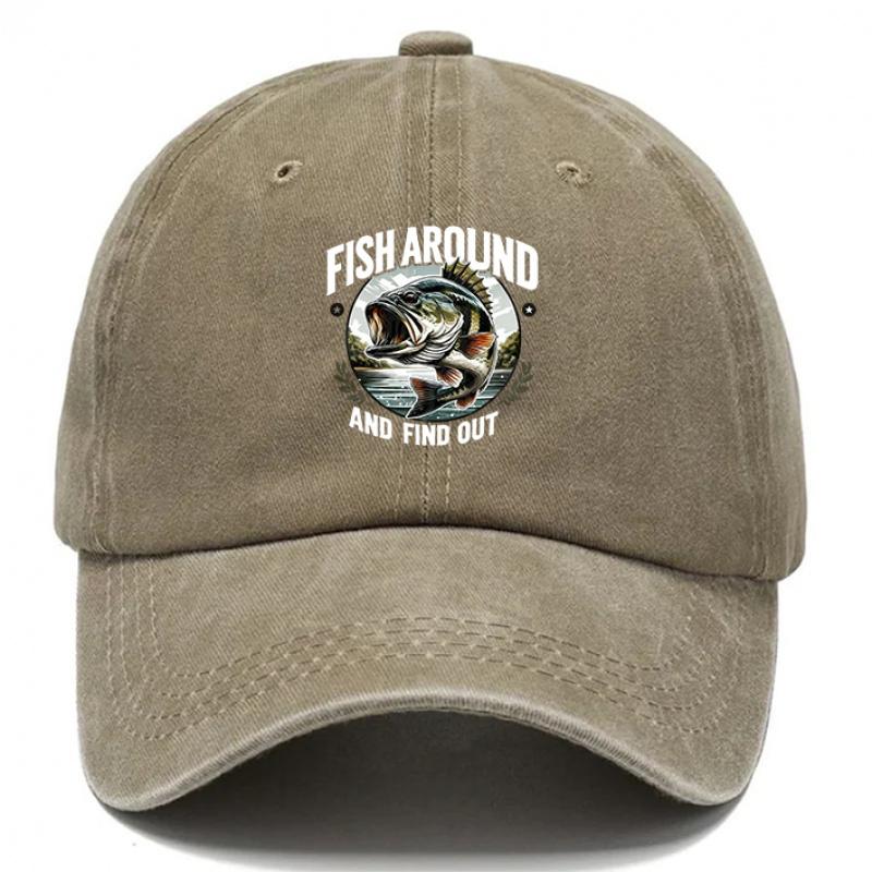 Cappellino da Baseball con Stampa di Pesce Stile Outdoor Cappelli da Pesca per Uomo Cappello da Spiaggia per Donna Cappellini DAD Regolabili Adatti per Esterno