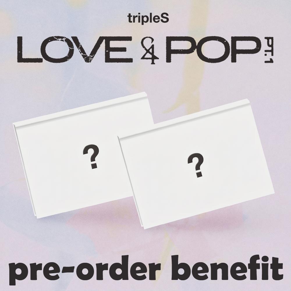 

Предзаказ tripleS LOVE&POP ч.1 Альбом Стандартная версия. и AppleMusic POB A ver.