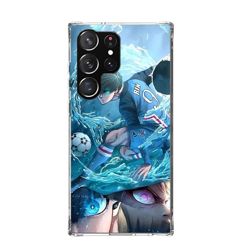 Blue Lock Isagi Yoichi Phone Case For Samsung Galaxy S22 S23 S24 S25 Ultra S21 FE S20 Plus S10 + S25 Edge Art Customized Coque