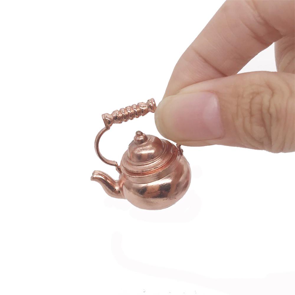 Retro Kettle Pot Open Lid Dollhouse Miniature  1:12 Scale  Home 