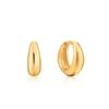 [Chu Wearing] Luxe Huggie Bold One-Touch Mini Ring 925 Silver Earrings E024-03G