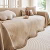 Shenier Thickening Warm Sofa Cover Anti Cat Scratch All Season Universal Sofa Towel Sofa Protect Cover with Tassel Couch Blanket