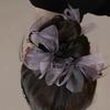 Women Hair Accessory Organza Bow Hair Band with Sparkling Rhinestones Decorative Ponytail Holder Hair Rope Stylish Women’s