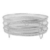 3PCS Fryer Rack Set 304 Stainless Steel Stackable Multi Layer Dehydrator Rack 8 Inch Fryer Accessories