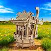 Adult 3D Wooden Puzzle Windmill Music Box Handmade DIY Crafts Model Set Ladies Birthday and Christmas Gift