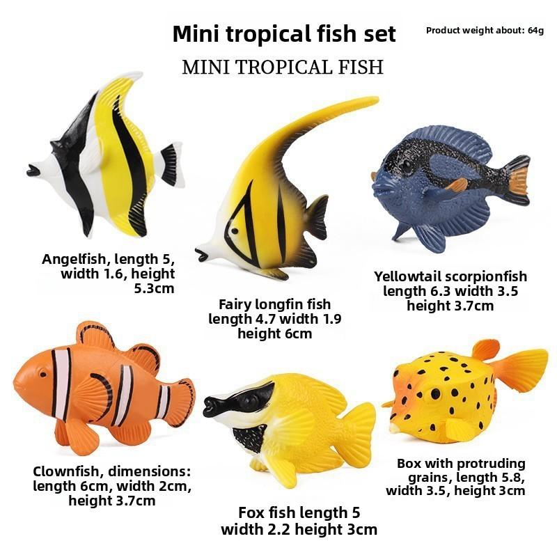 Marine Animal Model Set Plastic Realistic Ocean Creatures For Collectors And Kids