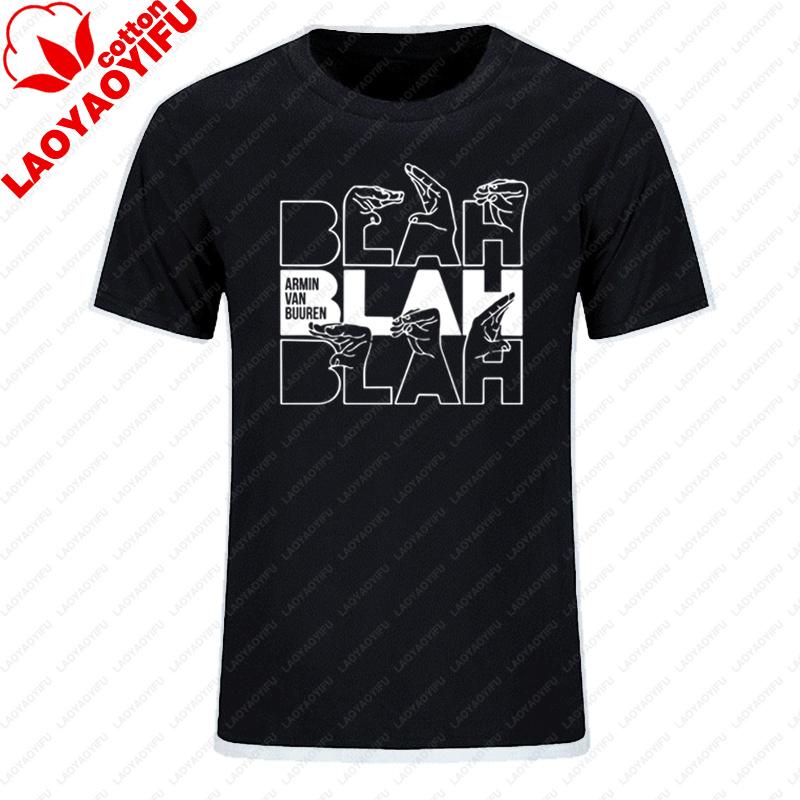 Unisex Kleidung Armn Van Buuren Blah T-Shirt Trance Musik Fans Cooles Freizeit-T-Shirt DJ Unisex Kurzarm-T-Shirt Ropa Hombre Camisetas
