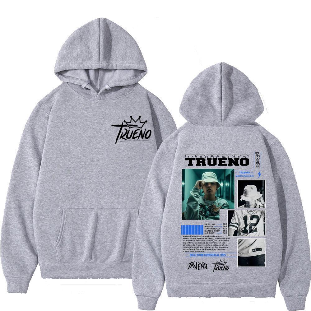 Rapper Trueno Album Cover Hoodie Men Women Harajuku Hip Hop Punk Rock Hoodie Long Sleeves High Quality Fashion Casual Sweatshirt