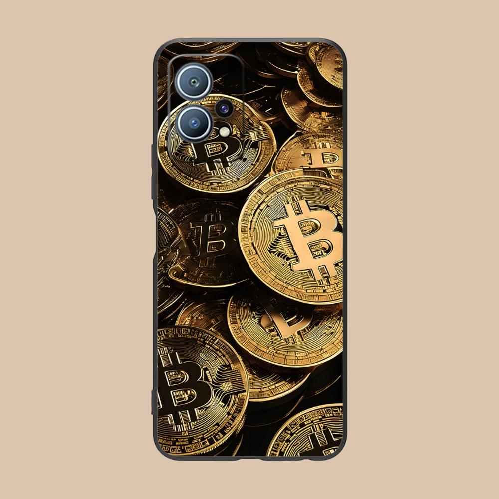 

Bitcion Pattern Phone Case for Huawei P60 P50 P40 P30 P20 P10 P9 P8 Pro Lite Plus Soft TPU Shockproof Cover Huawei P8