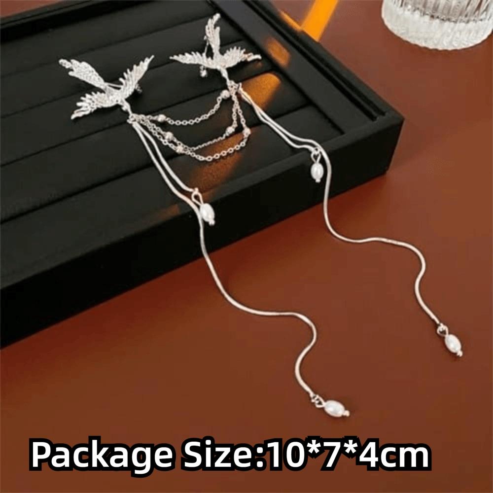 Delicate Design Fringe Brooches Long Fringe Animal Brooch Bird Lapel Pins  Women Fashion