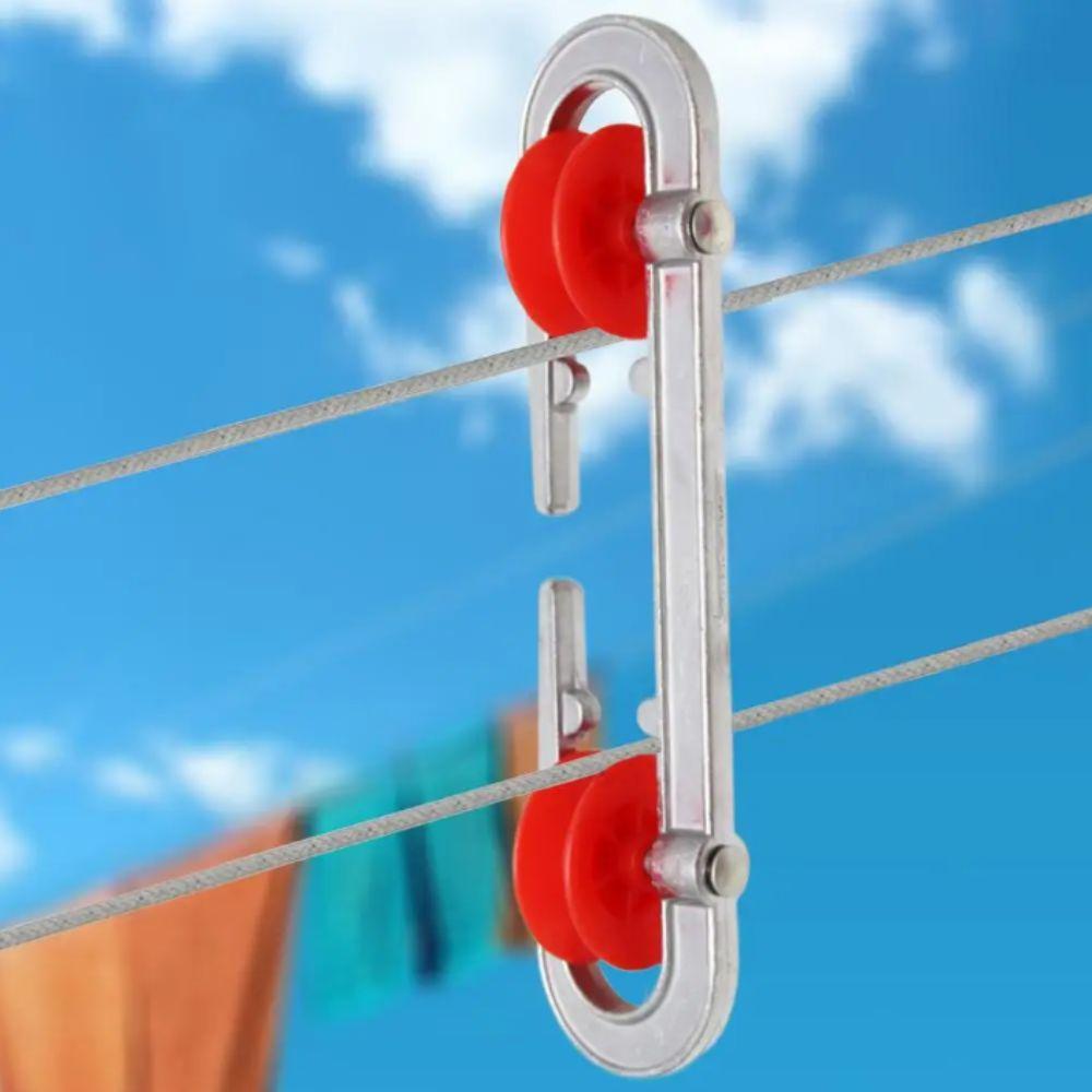 Heavy Duty Clothesline Separator Aluminum Plastic Clothesline Spreader Clothesline Pulley Balcony