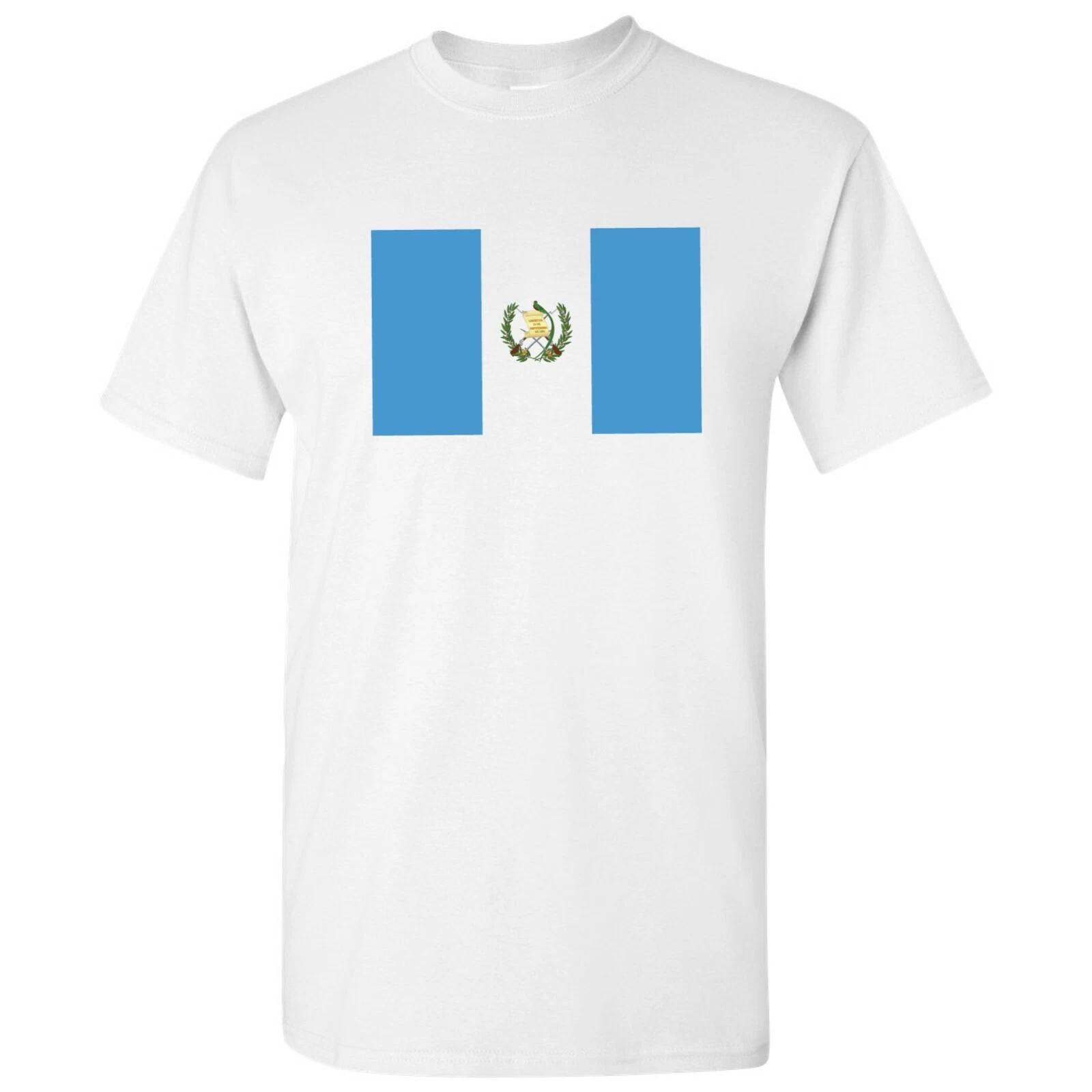 Guatemala Latin American Flag Basic Cotton T-Shirt - White S