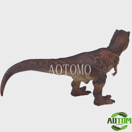 Tyrannosaurus Rex Figure, Vinyl Model, Soft Vinyl, Brown, Dinosaur Collection, Big Size
