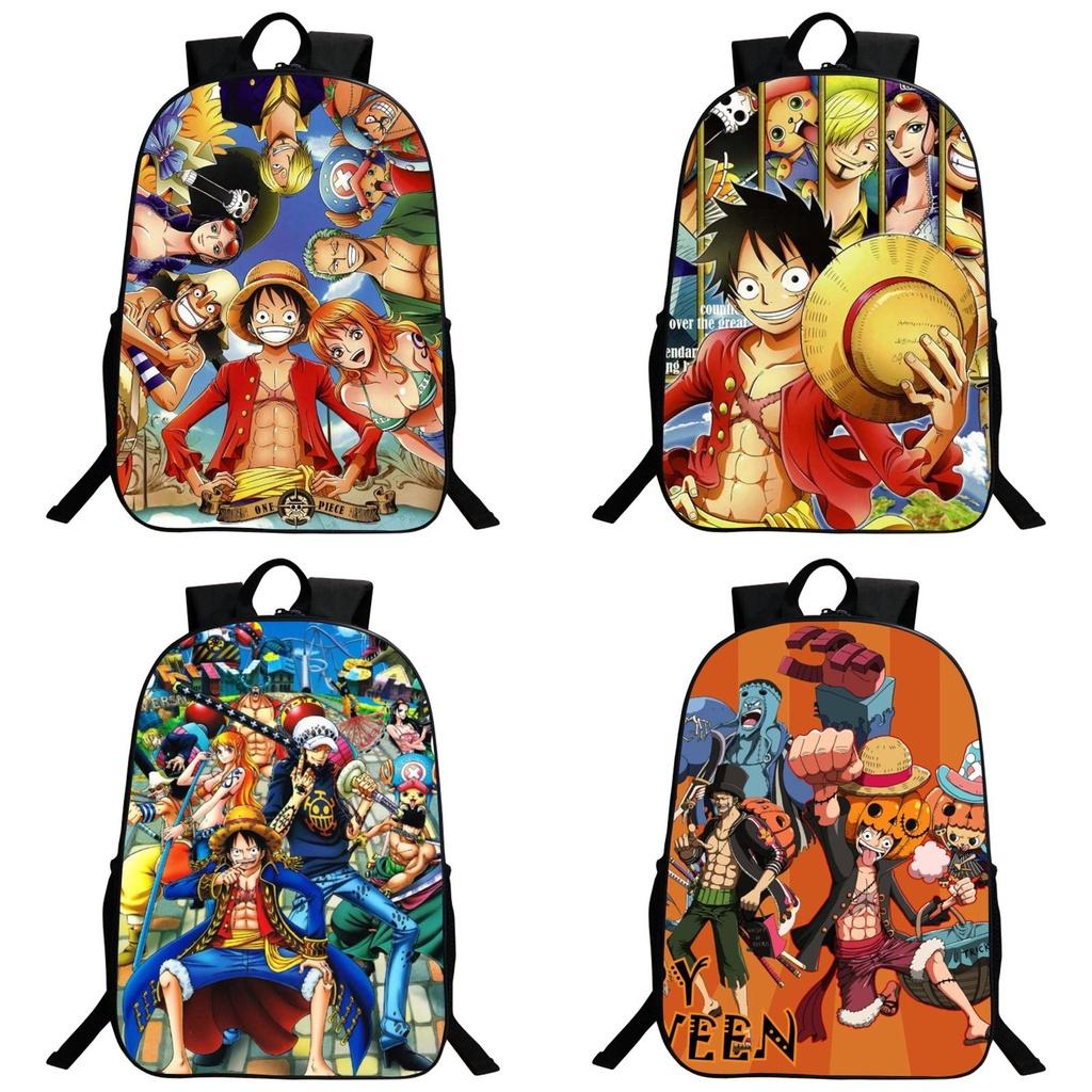 Durable And Fashionable Anime One Piece Monkey D. Luffy Travel Bookbag For Students