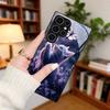 Butterfly Cat Dream Pattern Glass Phone Case Suitable for Samsung Galaxy S26 S25 S24 S22 S21 S20 FE/Ultra/Plus Hard Case