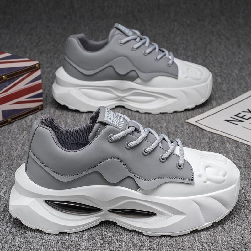 Spring explosion 2025 new men's shoes low-top versatile comfortable casual platform Korean version of trendy dad shoes